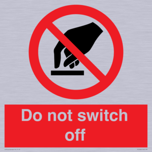 Do not switch off 